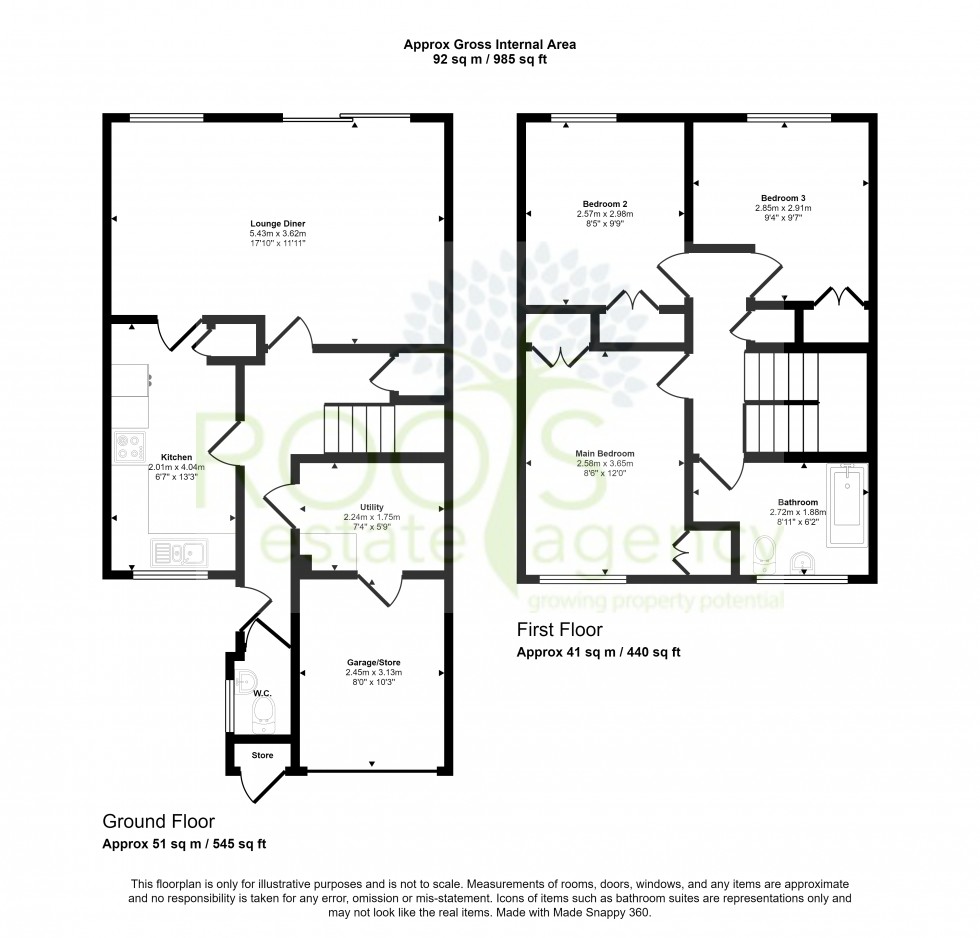 Floorplan for Thatcham, Berkshire