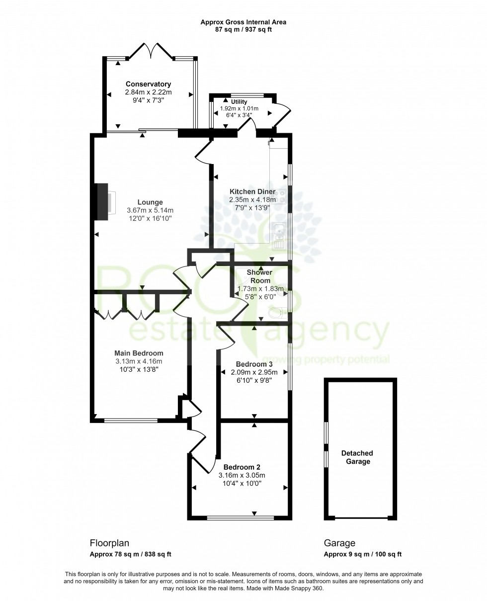 Floorplan for Thatcham, West Berkshire