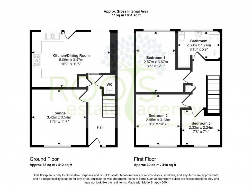 Floorplan for Thatcham, Berkshire