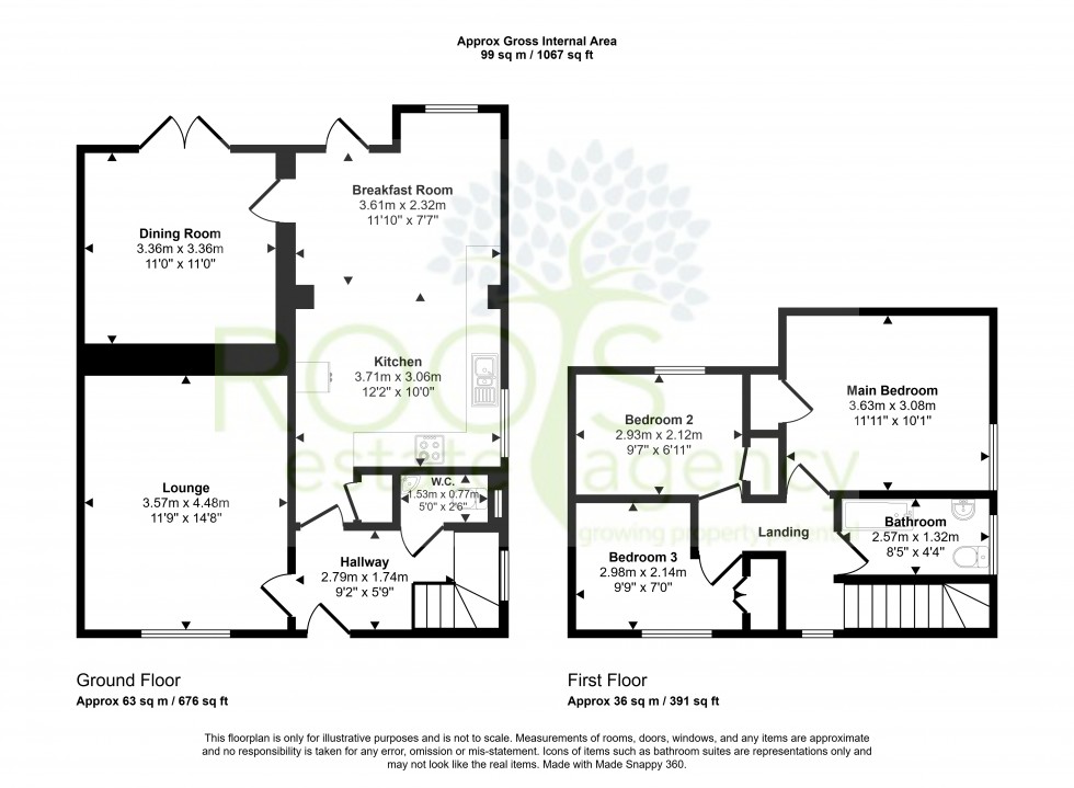 Floorplan for Woolton Hill, Newbury