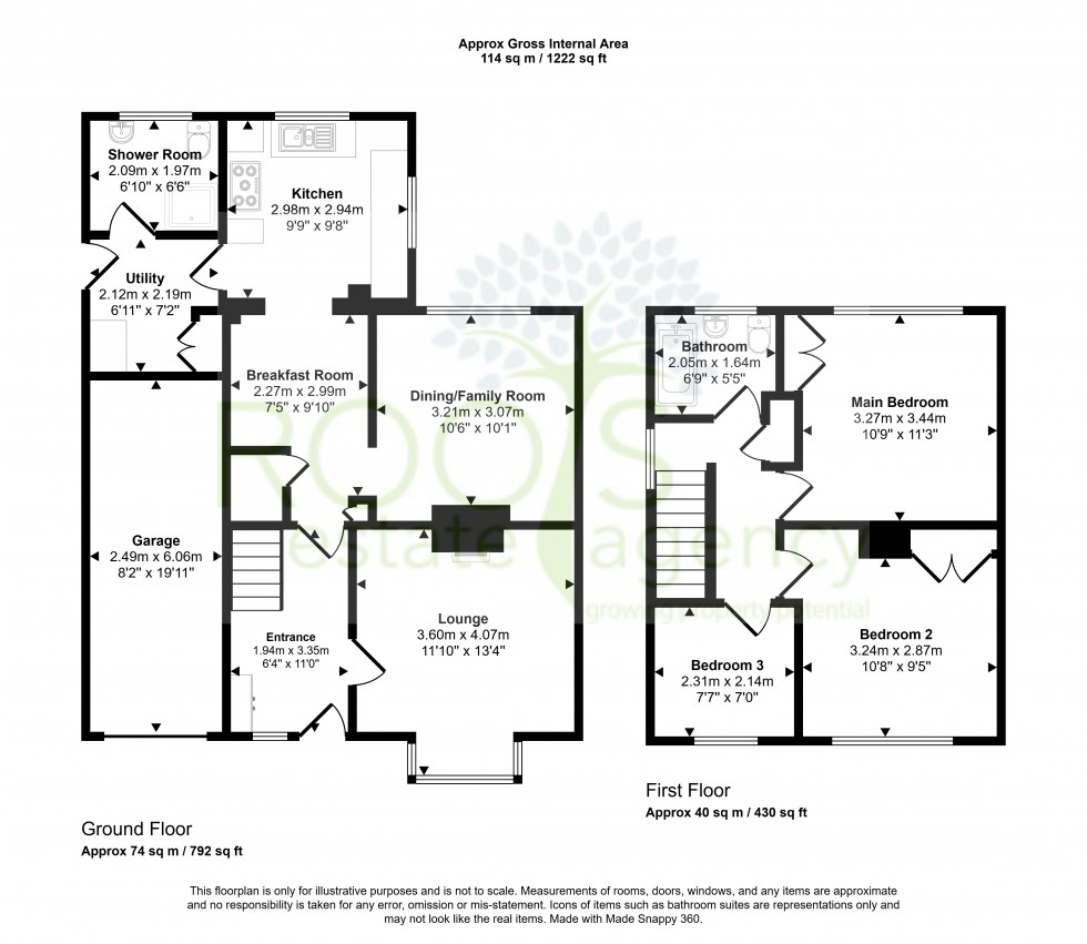 Floorplan for Ashmore Green, Thatcham